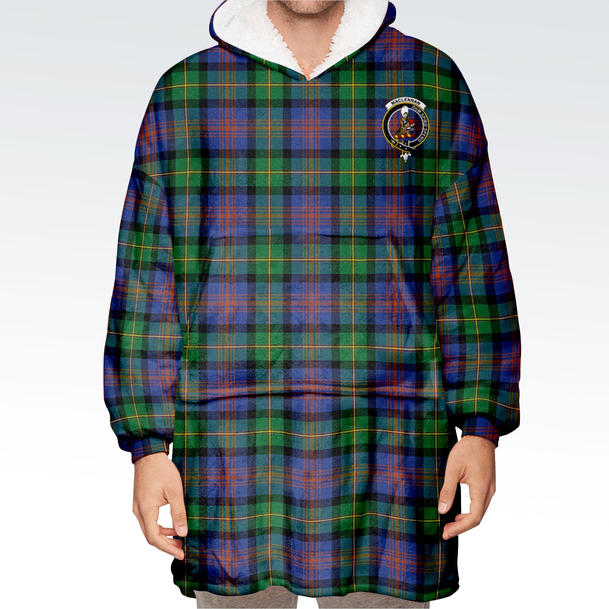 MacLennan Ancient Tartan Hoodie Blanket