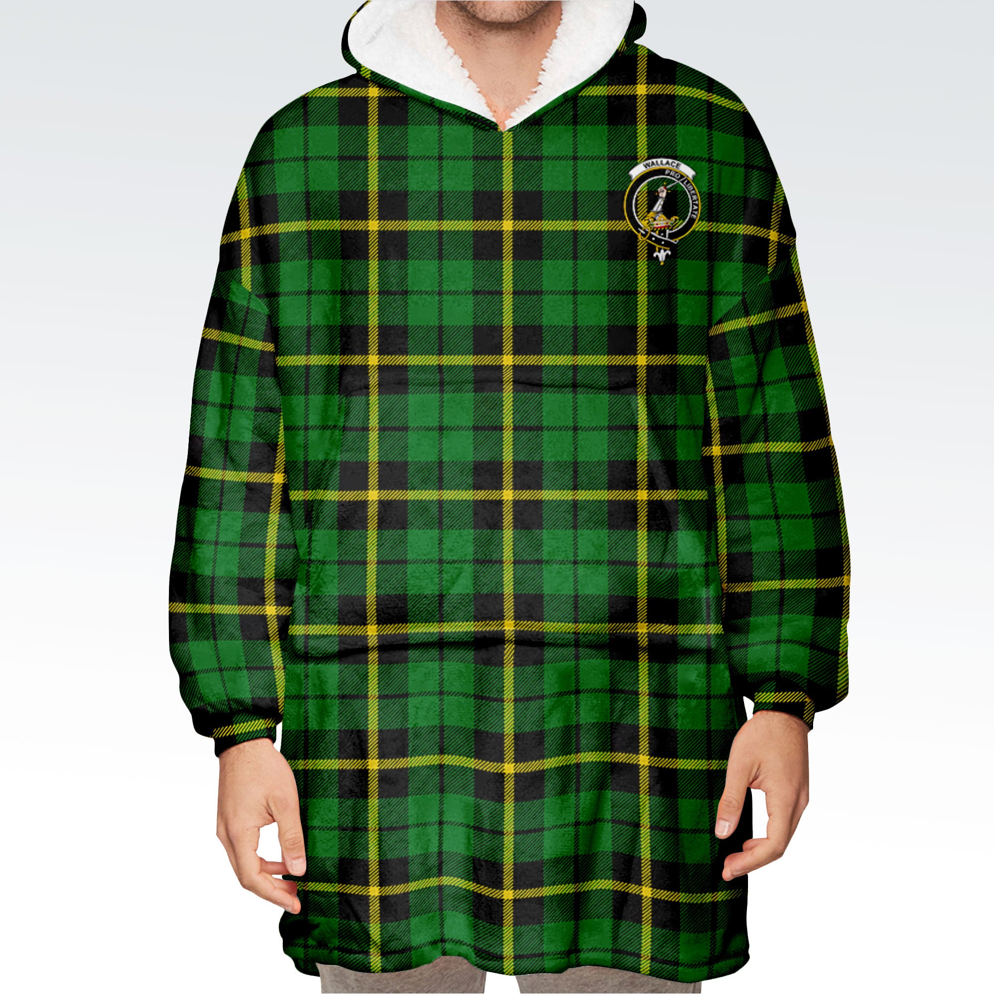 Wallace Hunting Modern Tartan Hoodie Blanket