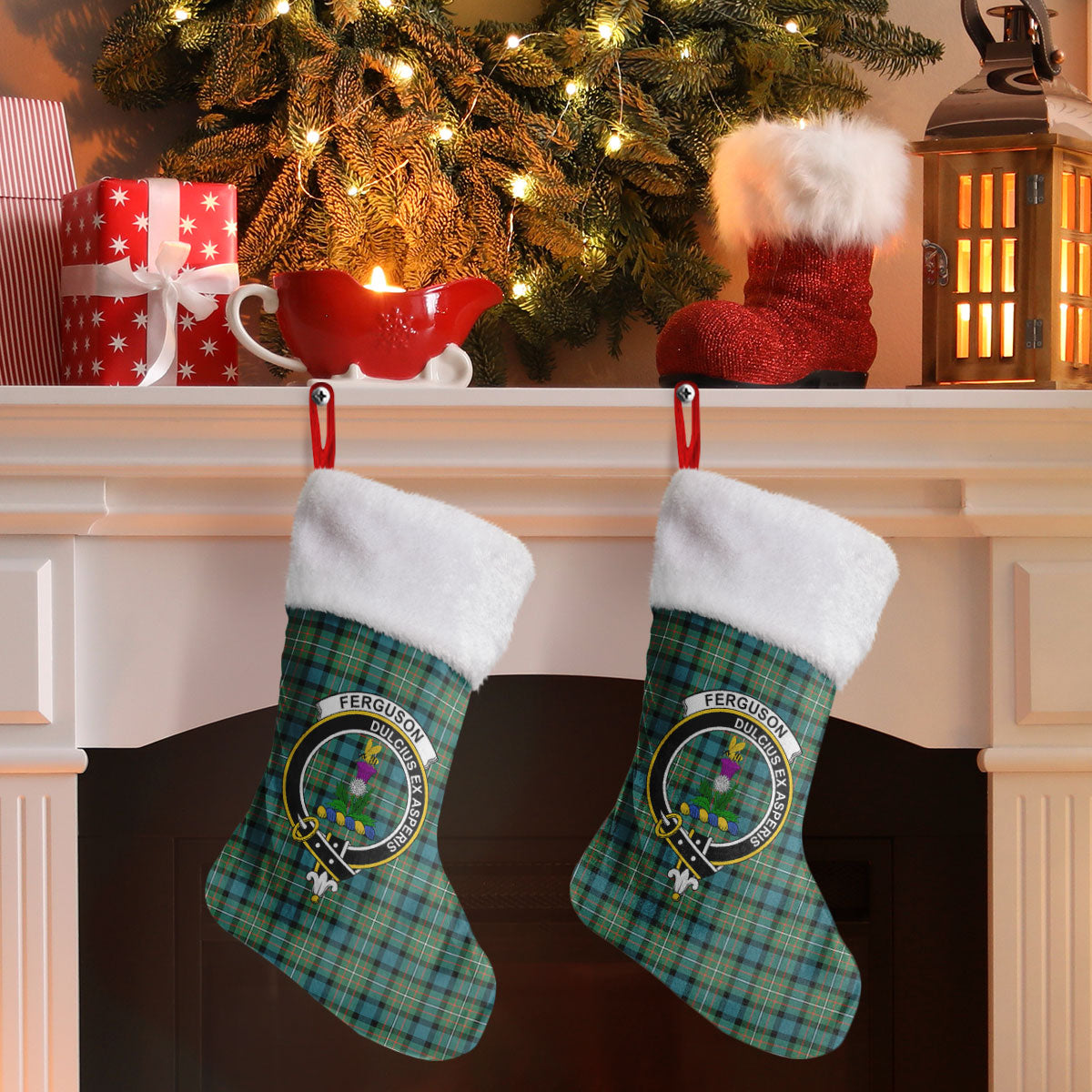 Ferguson Ancient Tartan Crest Christmas Stocking