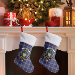 Kinnaird Tartan Crest Christmas Stocking