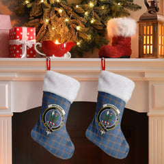 MacLaine of Loch Buie Hunting Ancient Tartan Crest Christmas Stocking