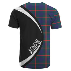 Agnew Modern Tartan Crest T-shirt - Circle Style
