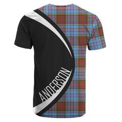 Anderson Modern Tartan Crest T-shirt - Circle Style