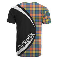 Buchanan Ancient Tartan Crest T-shirt - Circle Style