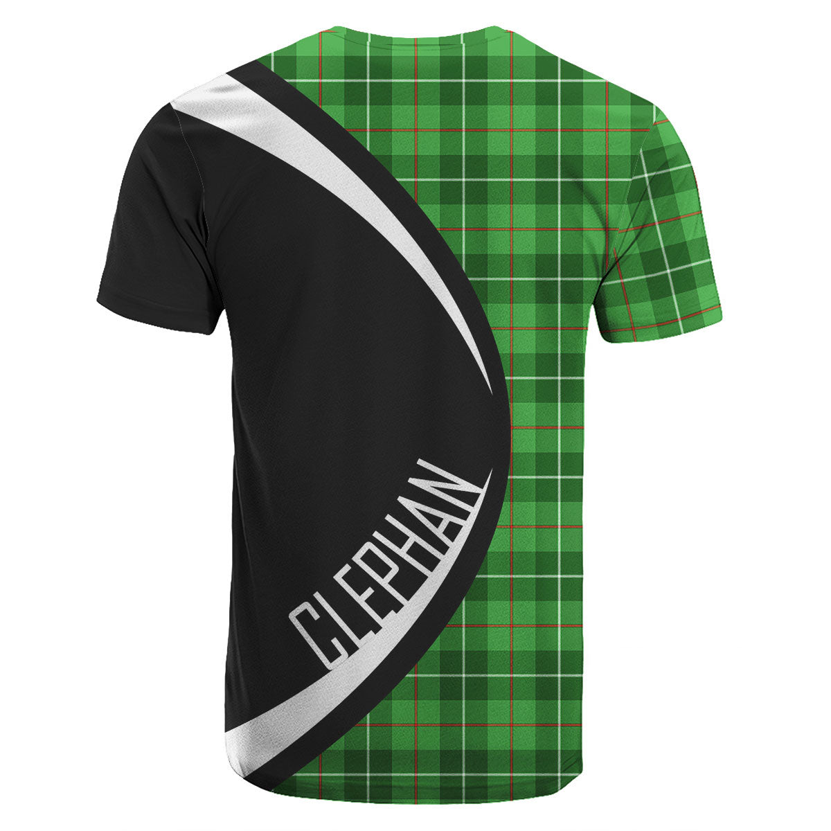 Clephan (or Clephane) Tartan Crest T-shirt - Circle Style