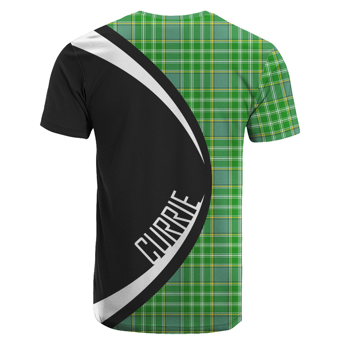 Currie or Curry Tartan Crest T-shirt - Circle Style