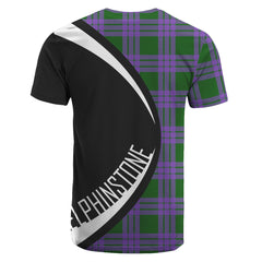 Elphinstone Tartan Crest T-shirt - Circle Style