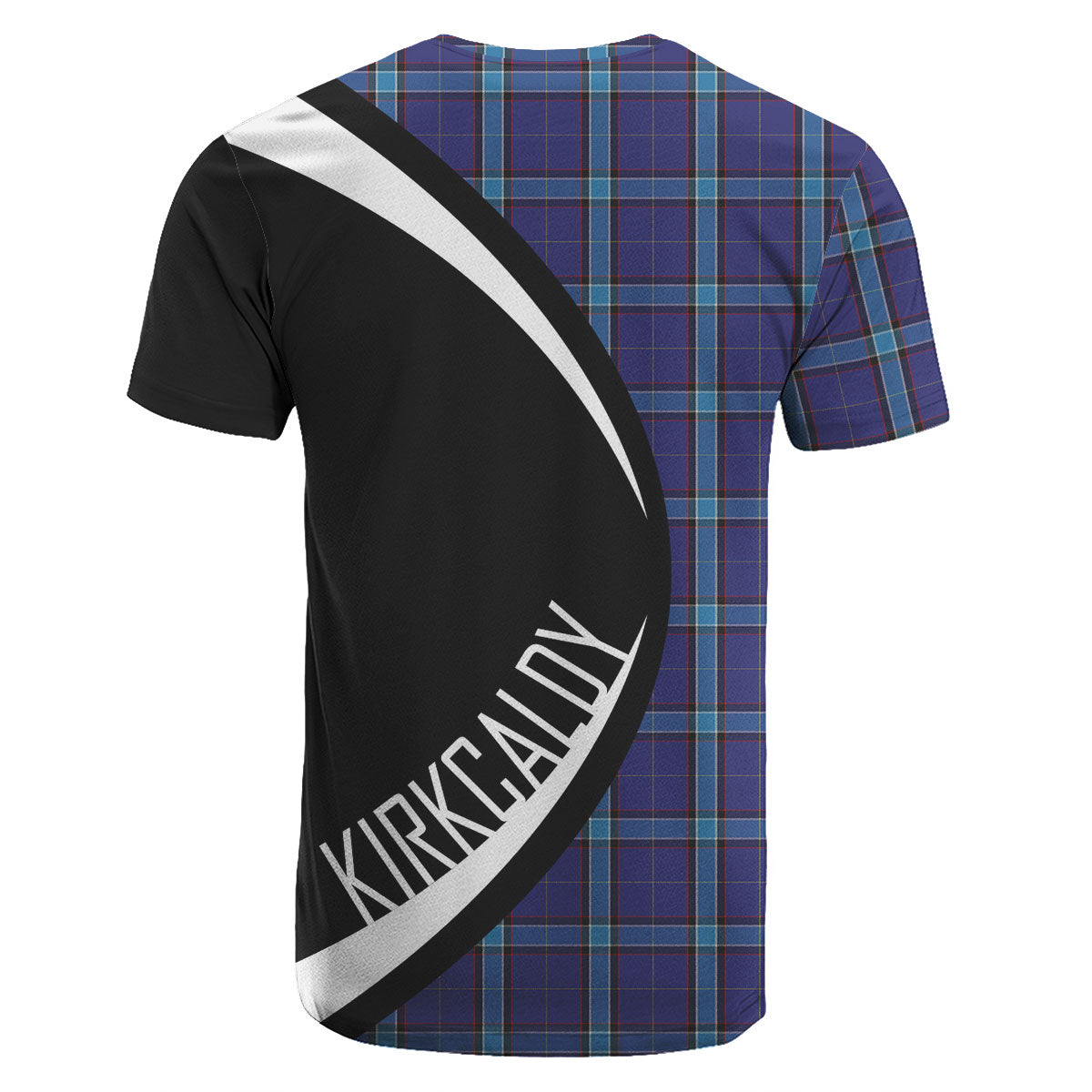 Kirkcaldy Tartan Crest T-shirt - Circle Style