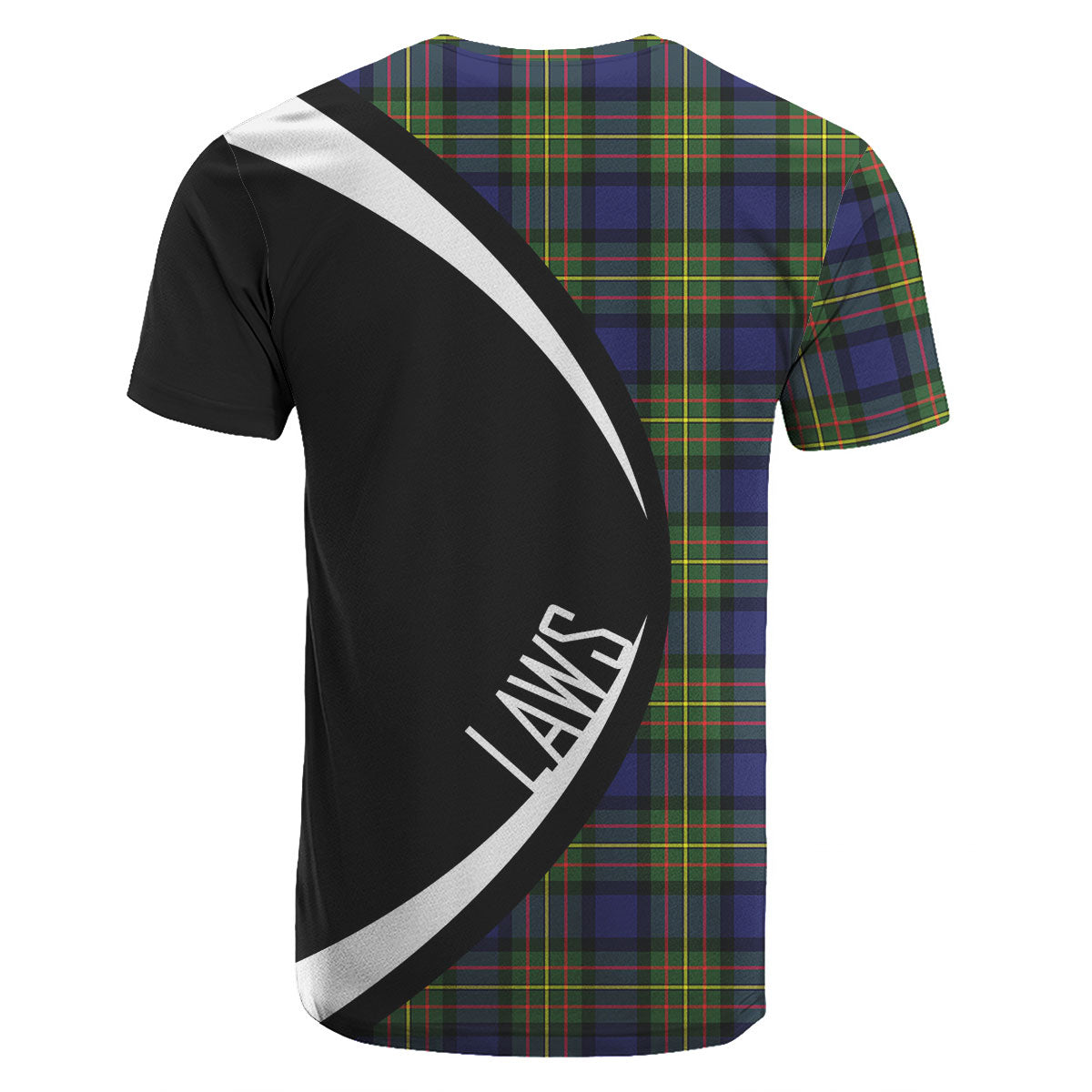 Laws Tartan Crest T-shirt - Circle Style