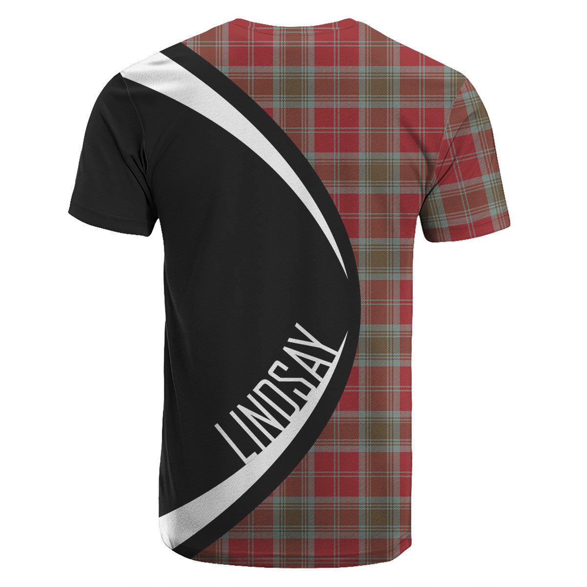 Lindsay Weathered Tartan Crest T-shirt - Circle Style