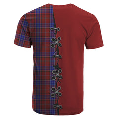 Hudson Tartan T-shirt - Lion Rampant And Celtic Thistle Style