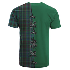 Killen Tartan T-shirt - Lion Rampant And Celtic Thistle Style