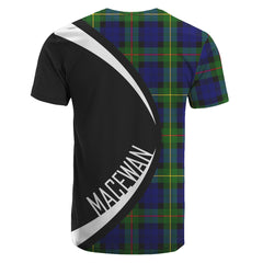 MacEwan Modern Tartan Crest T-shirt - Circle Style