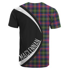 MacLennan Modern Tartan Crest T-shirt - Circle Style