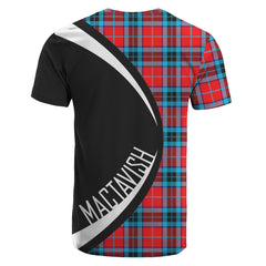 MacTavish Modern Tartan Crest T-shirt - Circle Style