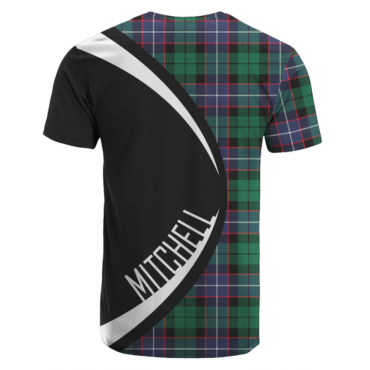 Mitchell Modern Tartan Crest T-shirt - Circle Style