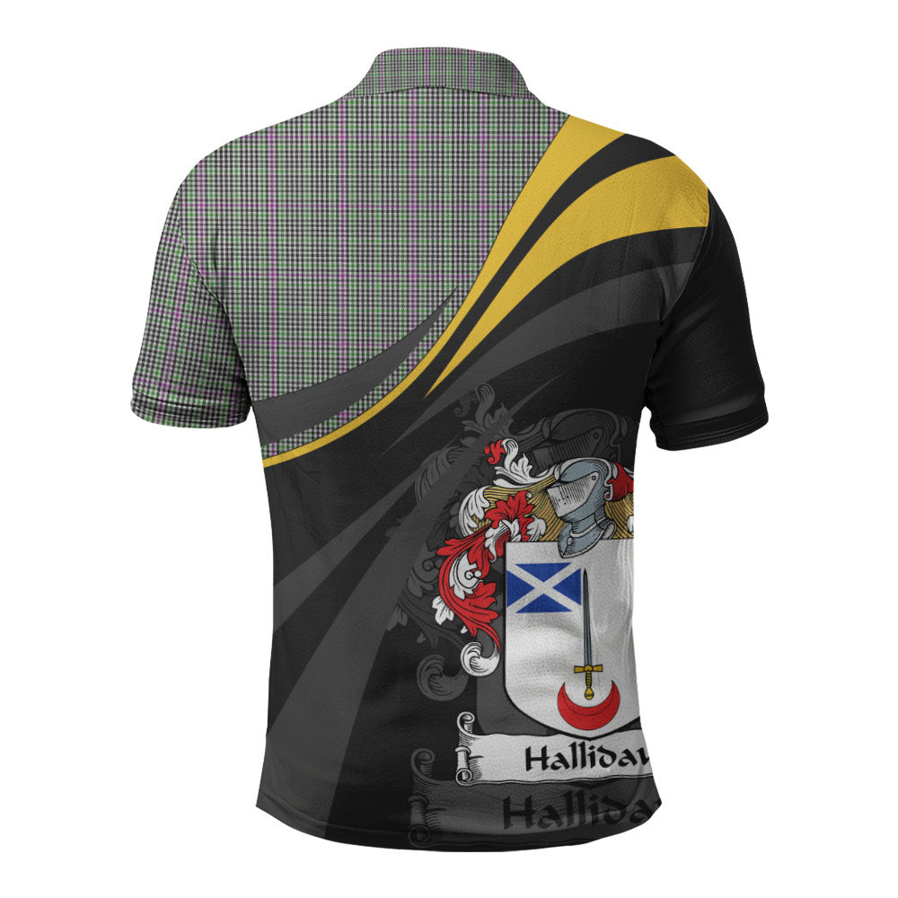 Halliday Tartan Polo Shirt - Royal Coat Of Arms Style