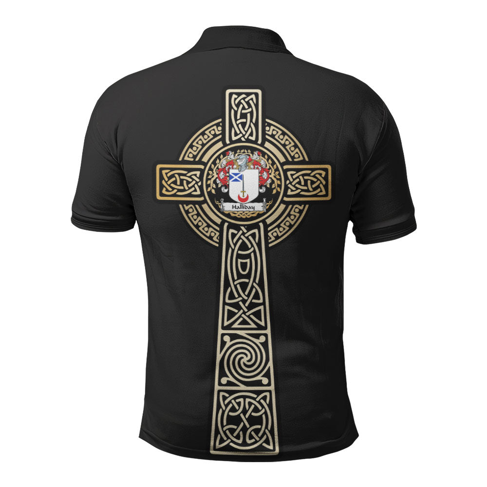 Halliday Clan Unisex Polo Shirt - Celtic Tree Of Life