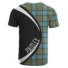 Paisley District Tartan Crest T-shirt - Circle Style