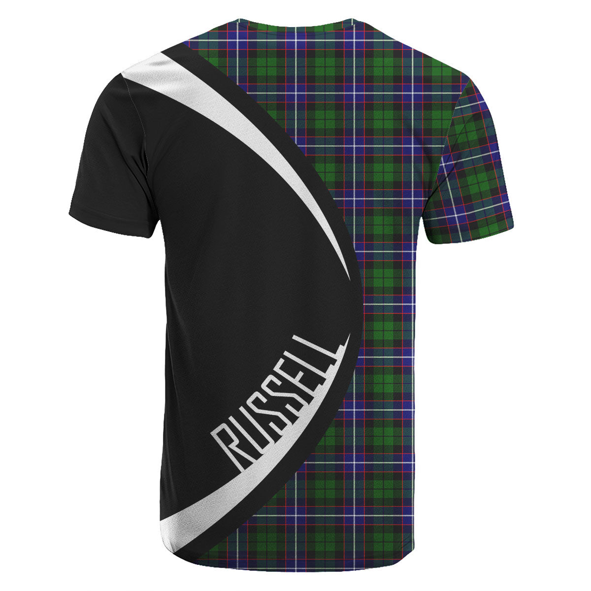 Russell Modern Tartan Crest T-shirt - Circle Style