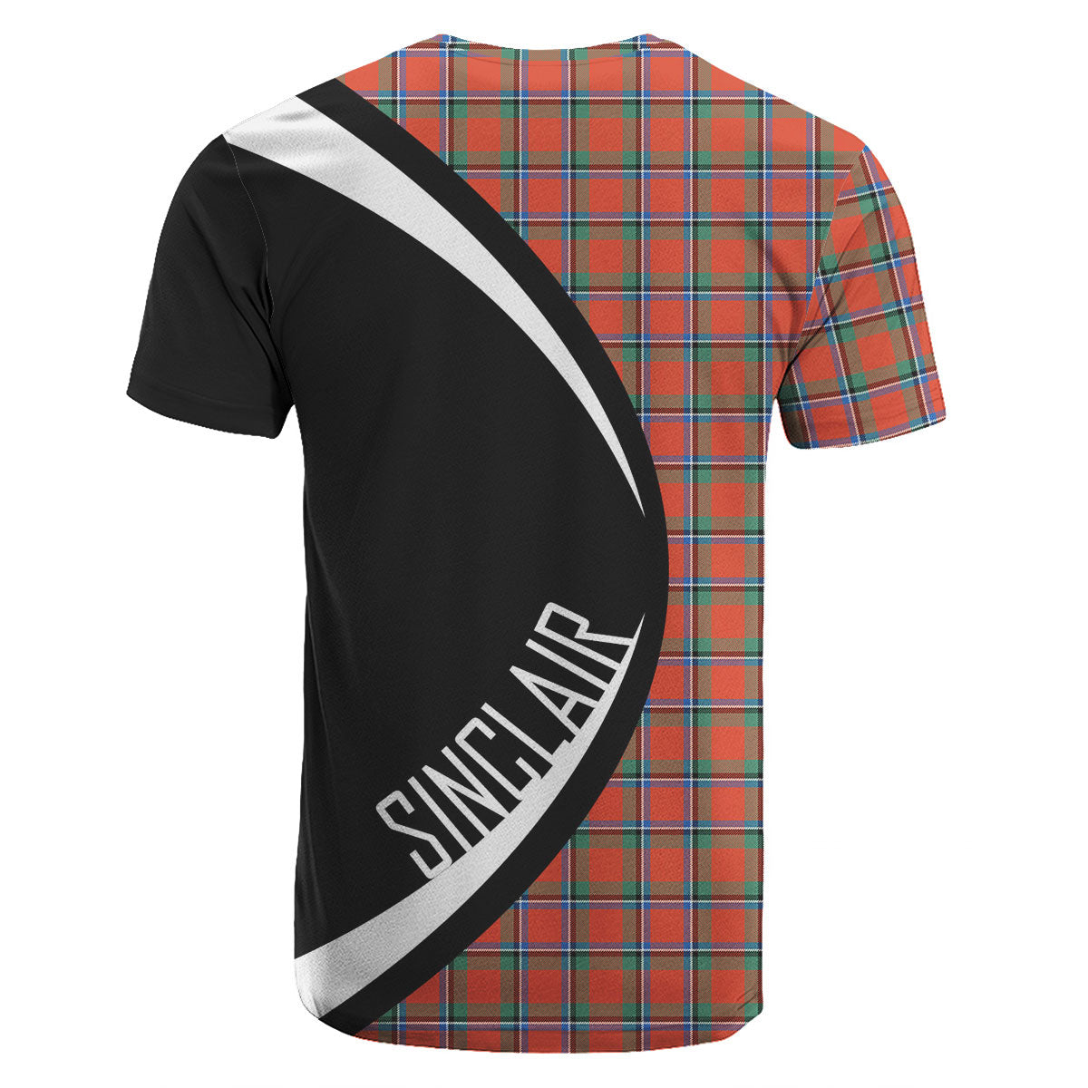 Sinclair Ancient Tartan Crest T-shirt - Circle Style
