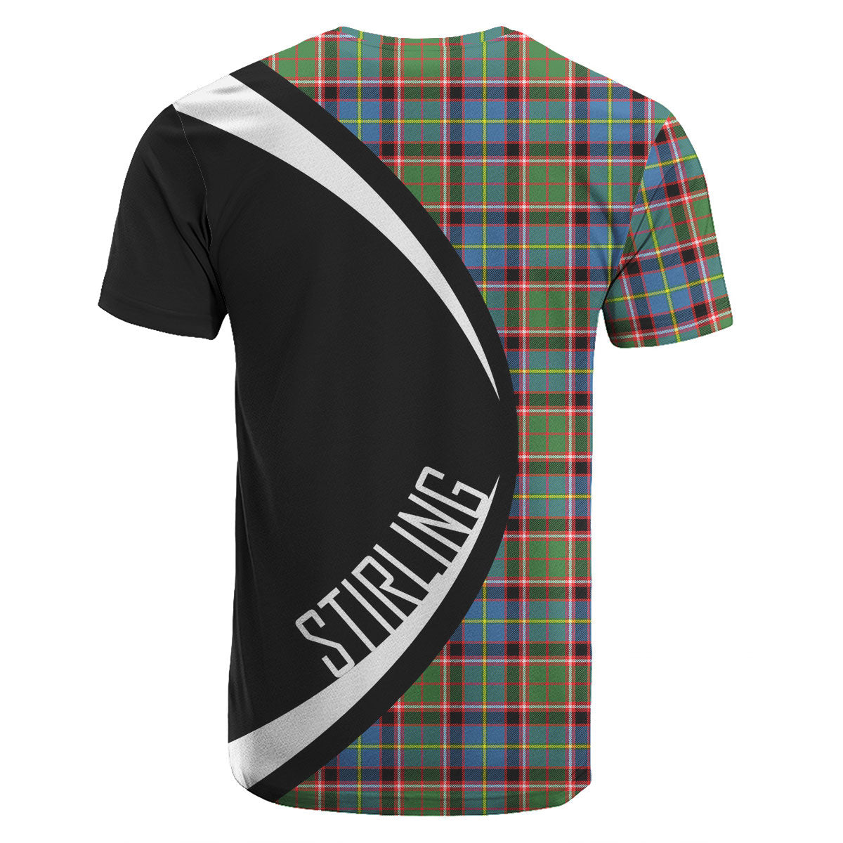 Stirling (of Keir) Tartan Crest T-shirt - Circle Style