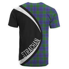 Strachan Tartan Crest T-shirt - Circle Style