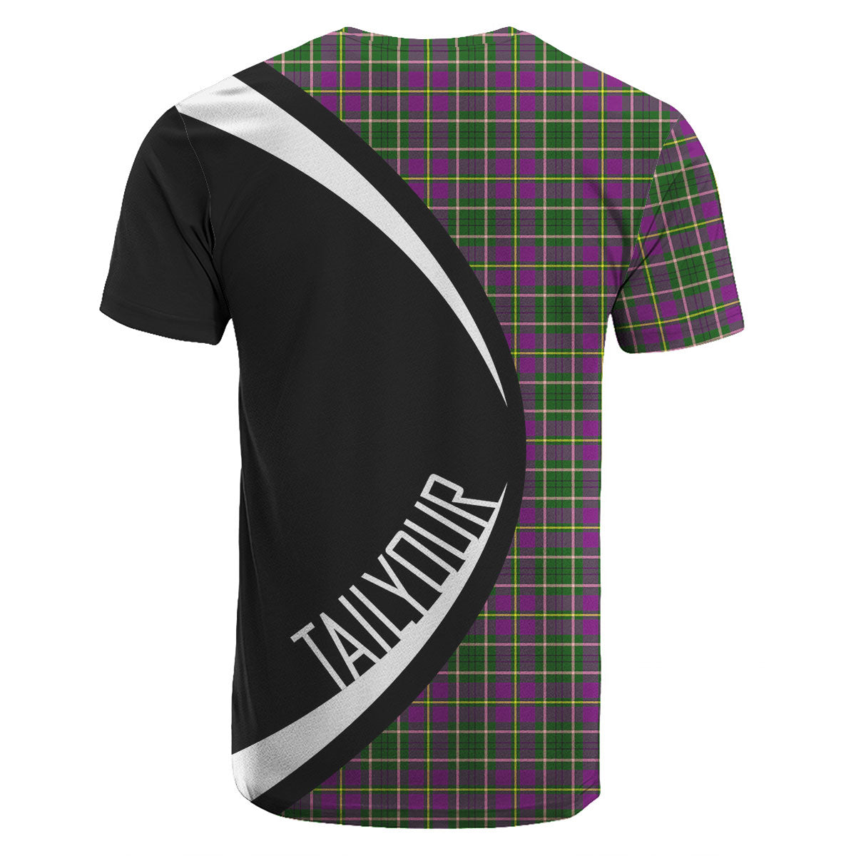Tailyour (or Taylor) Tartan Crest T-shirt - Circle Style