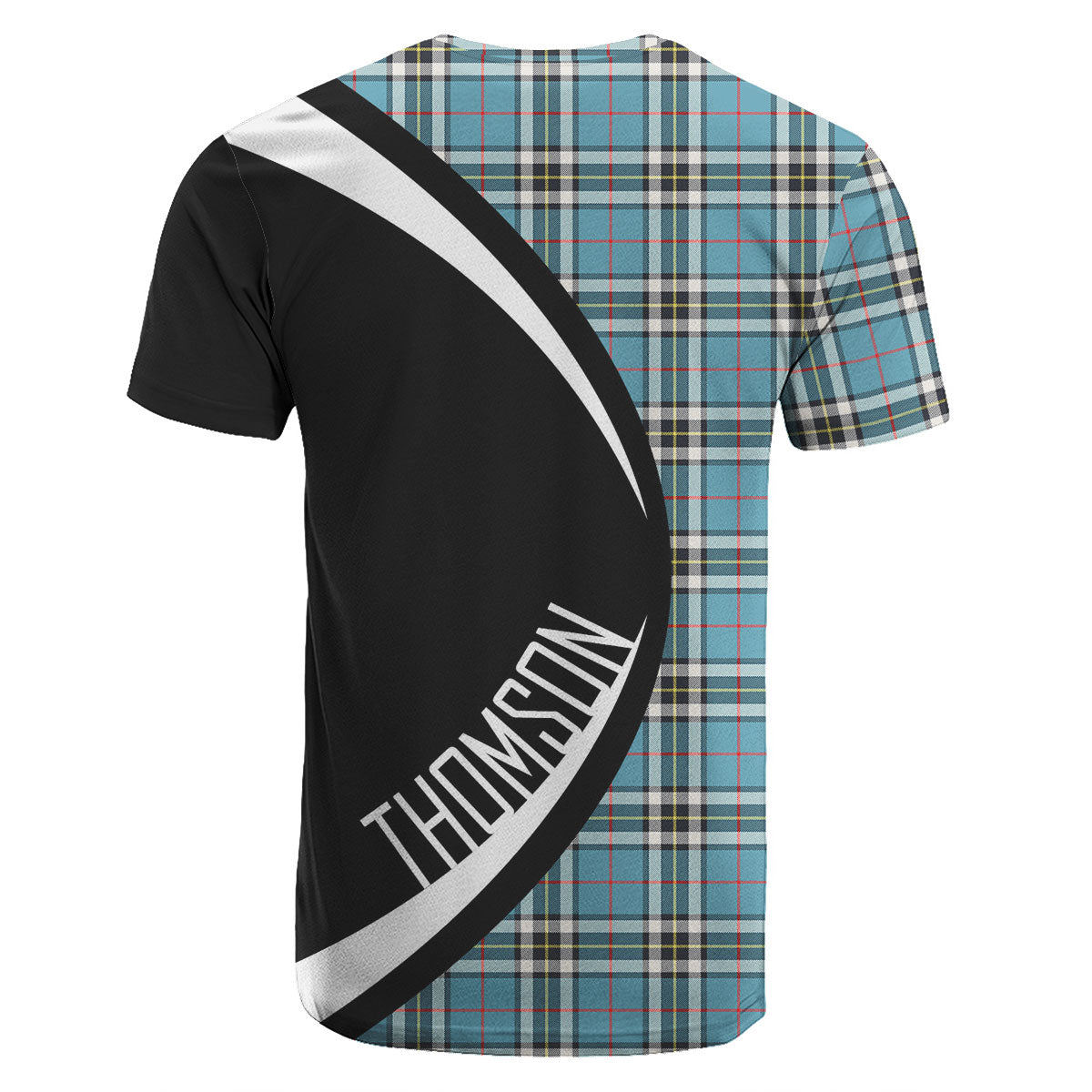 Thomson Blue Tartan Crest T-shirt - Circle Style