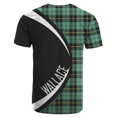 Wallace Hunting Ancient Tartan Crest T-shirt - Circle Style