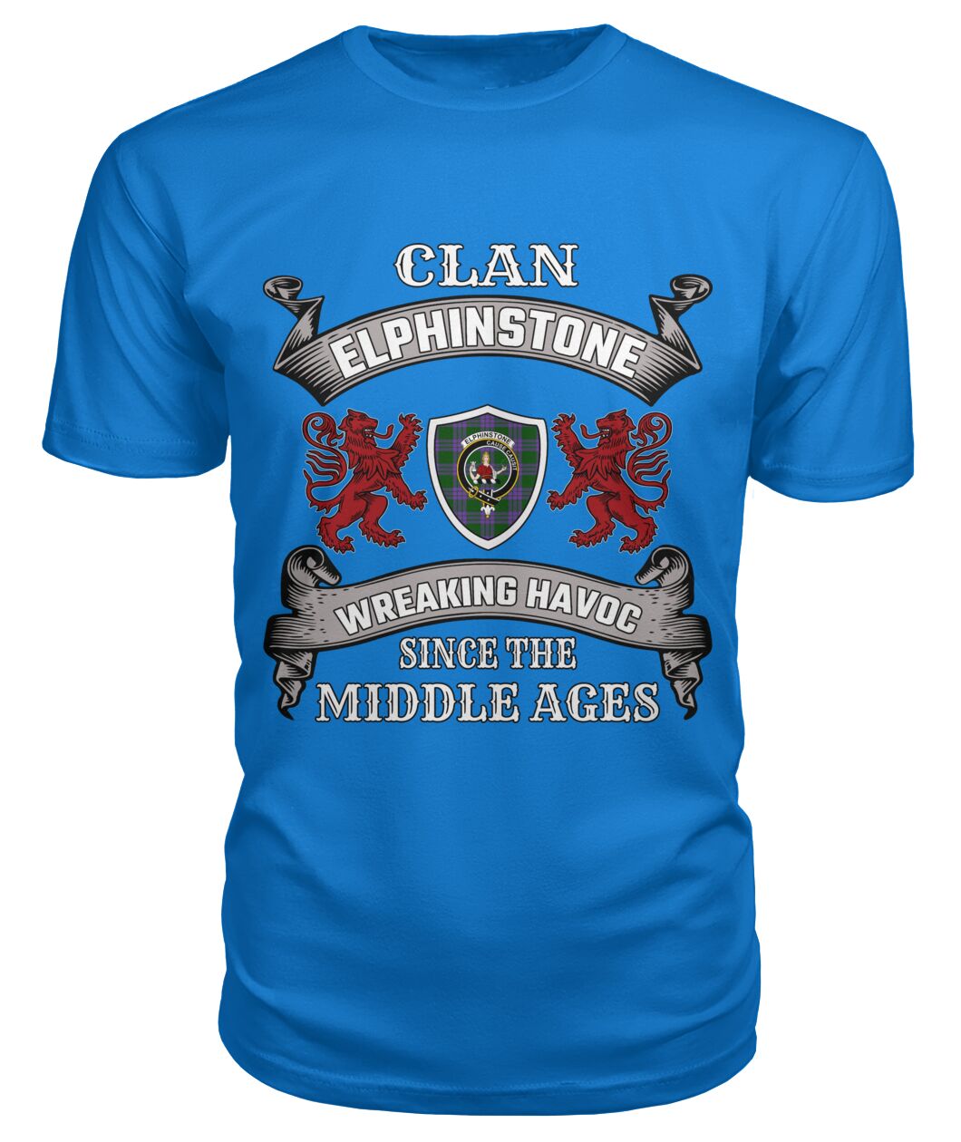 Elphinstone Family Tartan - 2D T-shirt