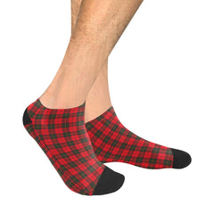 Wallace Weathered Tartan Ankle Socks