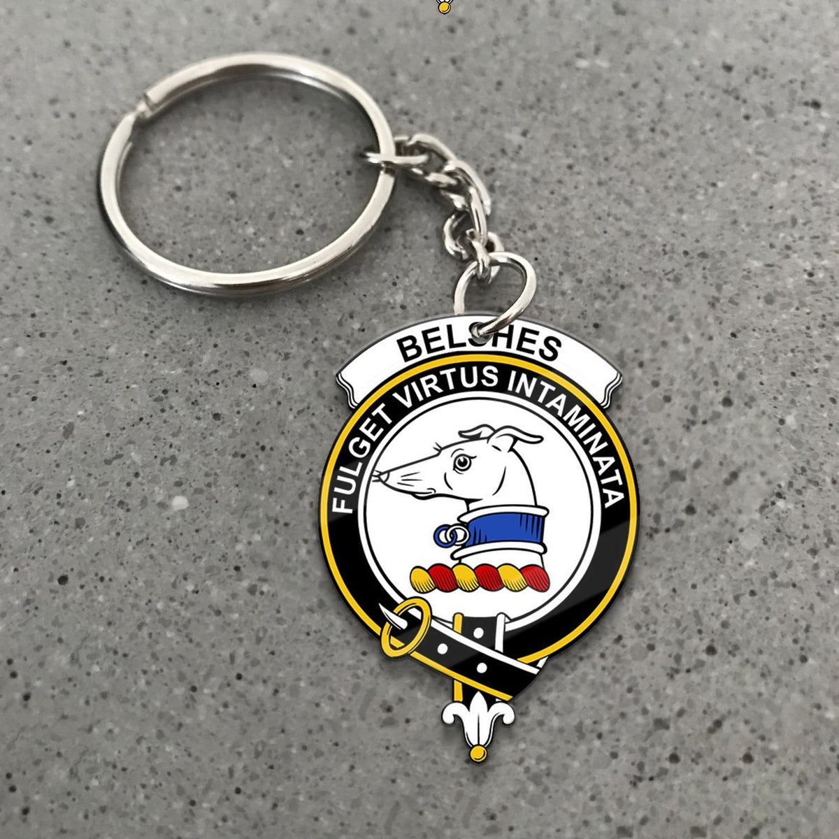 Belshes Crest Keychain