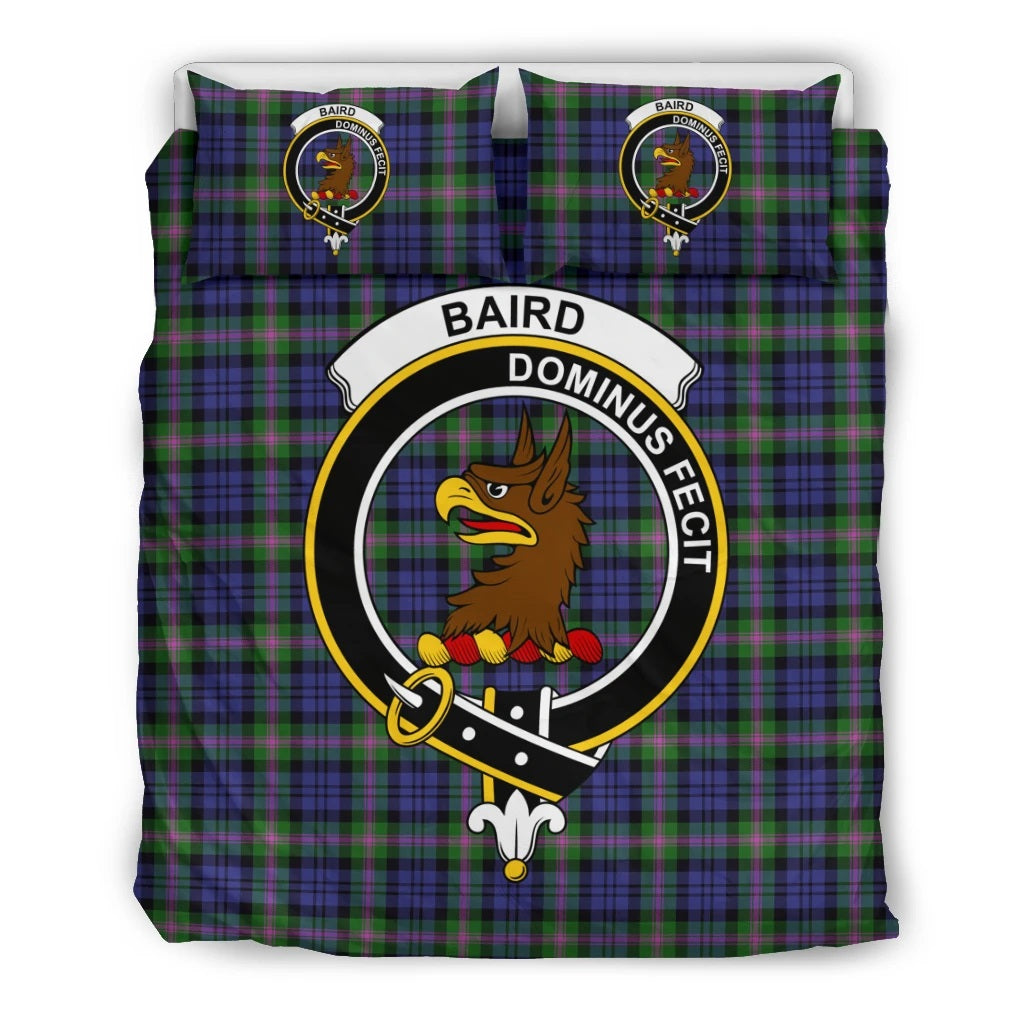 Baird Family Tartan Crest Bedding Set