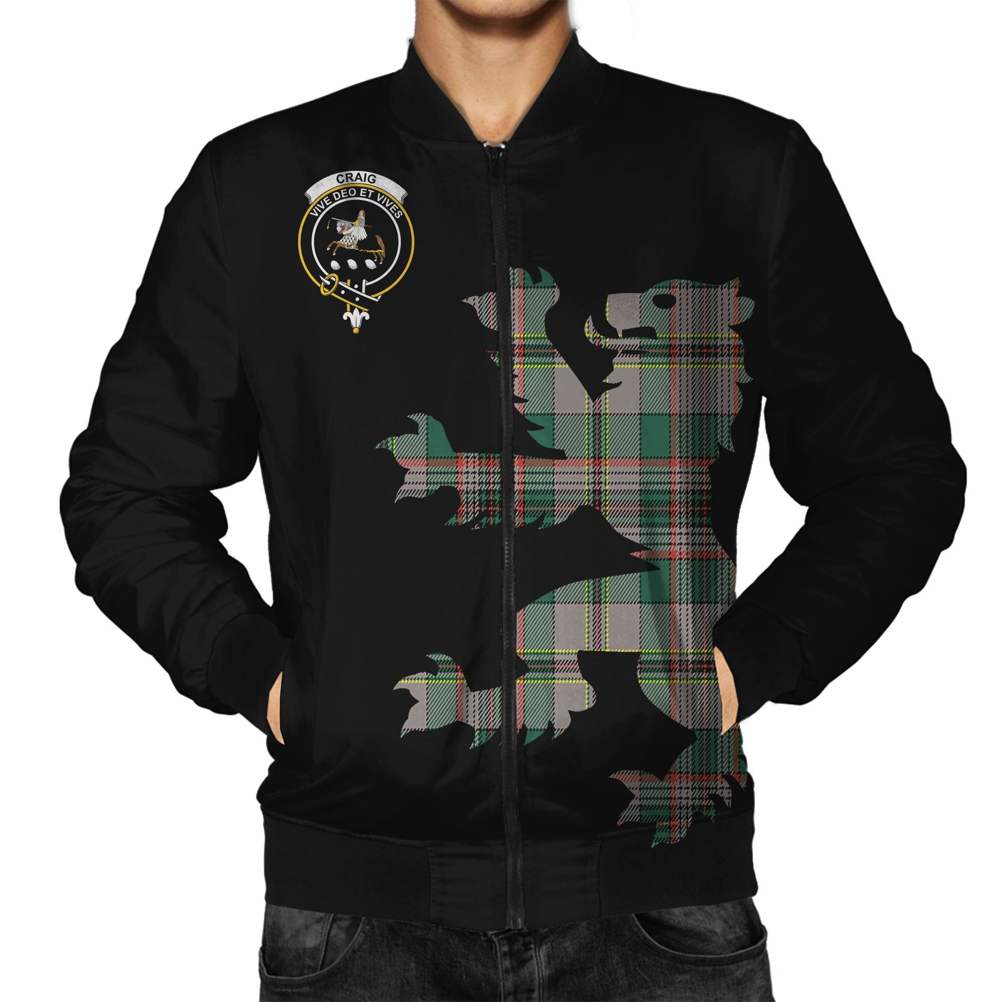 Craig Tartan Bomber Jacket Lion & Thistle