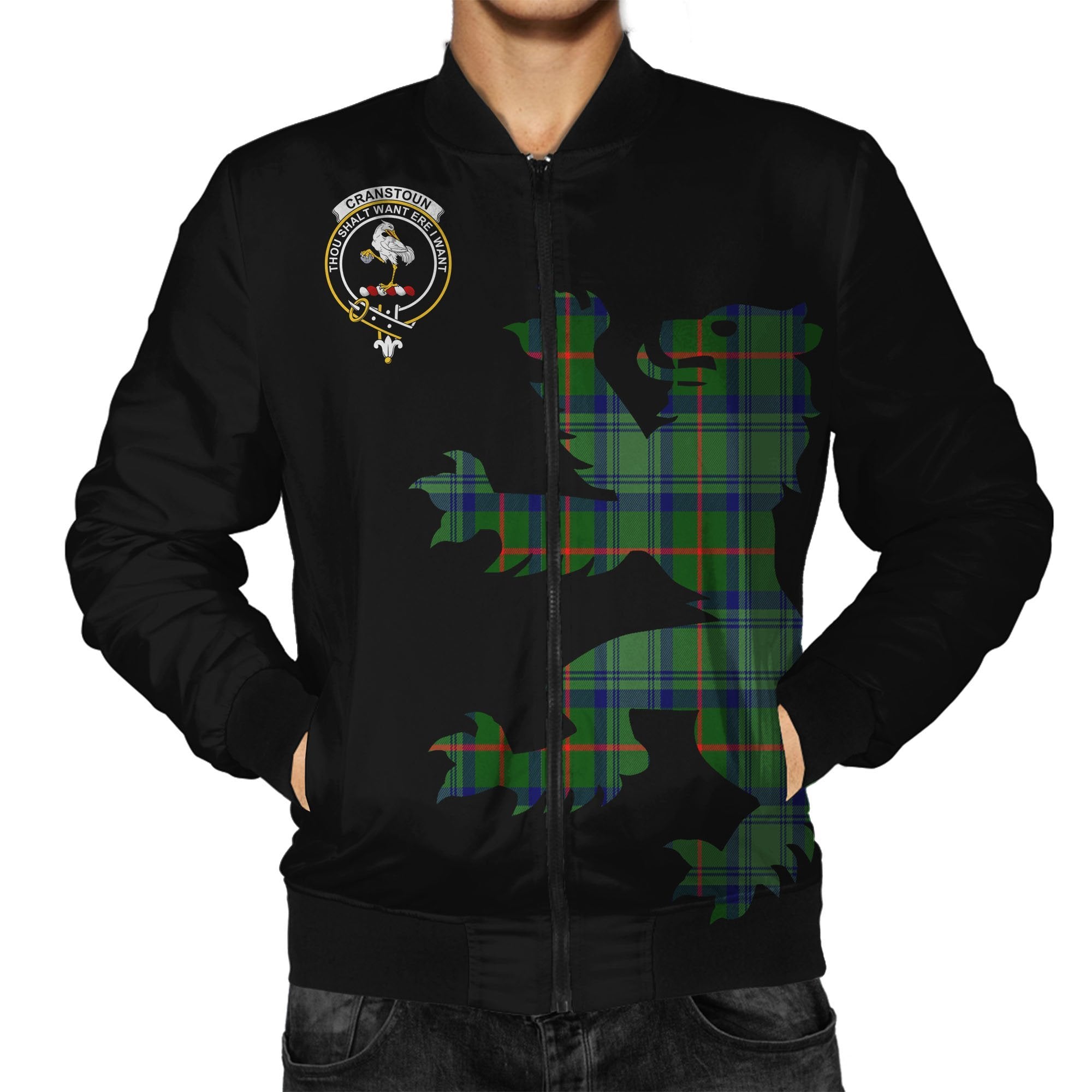 Cranstoun Tartan Bomber Jacket Lion & Thistle