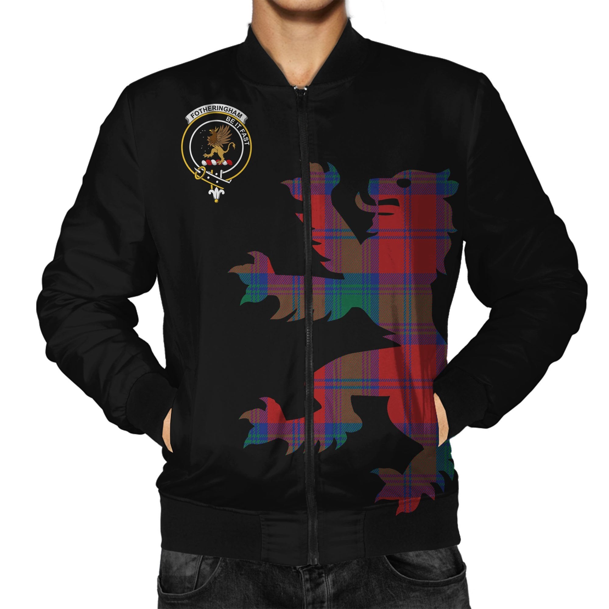 Fotheringham Tartan Bomber Jacket Lion & Thistle