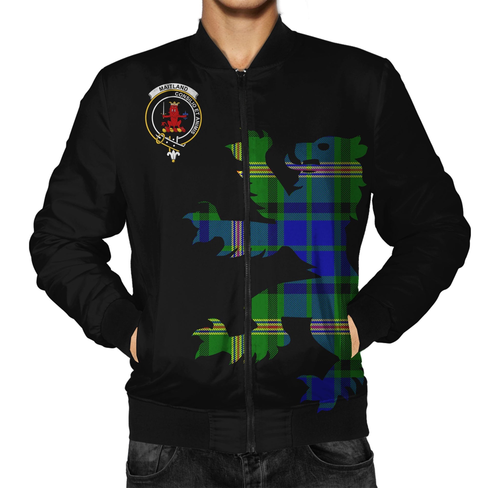 Maitland Tartan Bomber Jacket Lion & Thistle