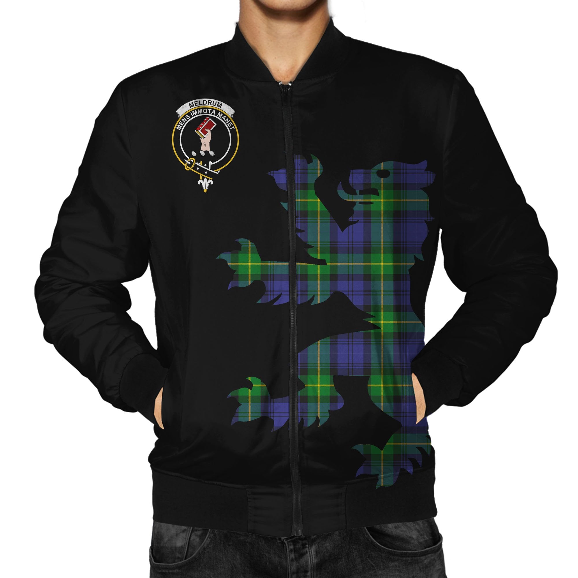Meldrum Tartan Bomber Jacket Lion & Thistle