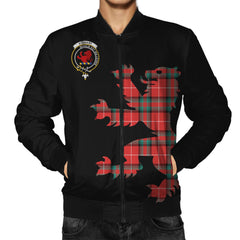 Stewart (Stuart) of Bute Tartan Bomber Jacket Lion & Thistle