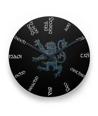 Baird Family Tartan Lion Clock