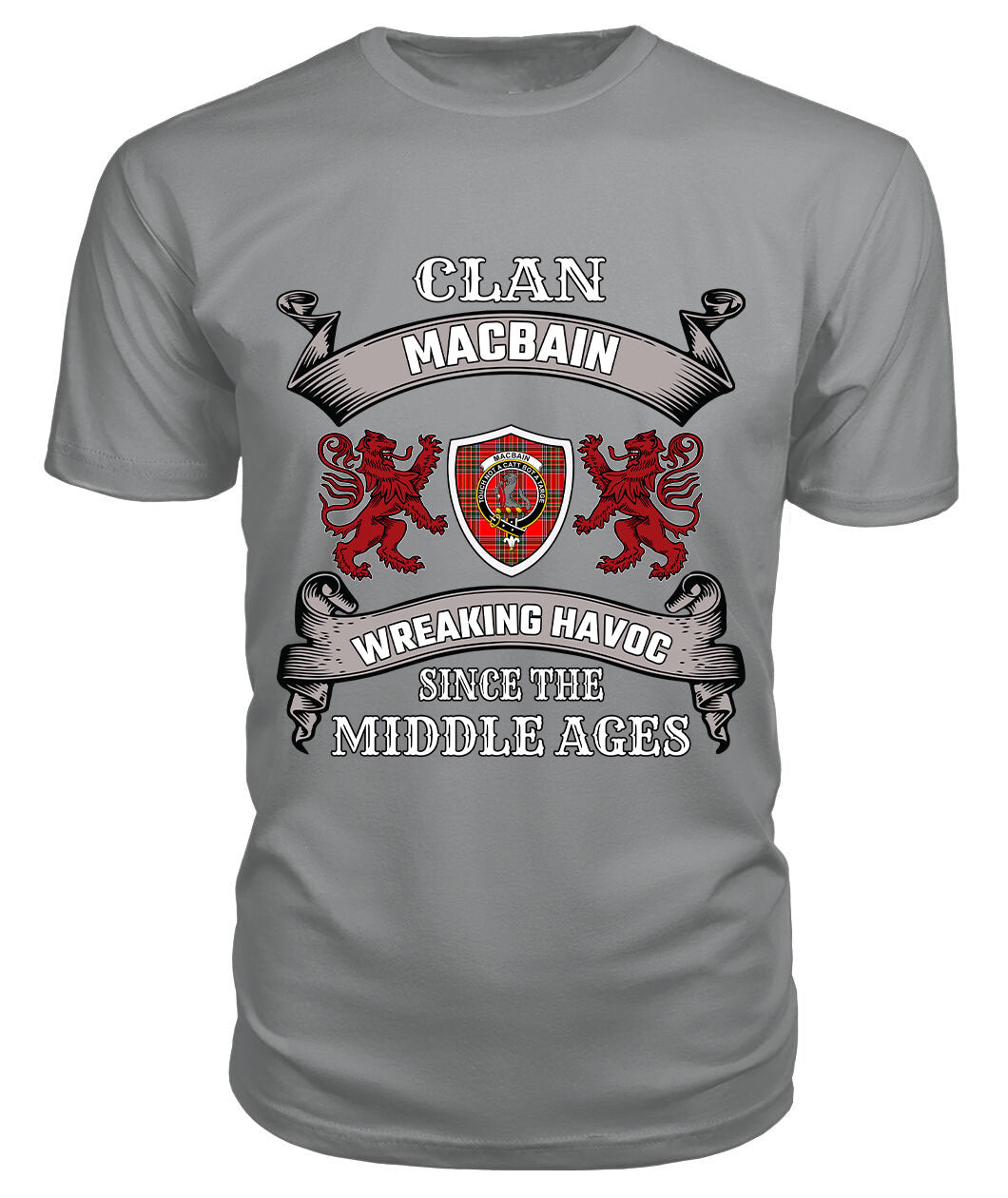 MacBain Family Tartan - 2D T-shirt