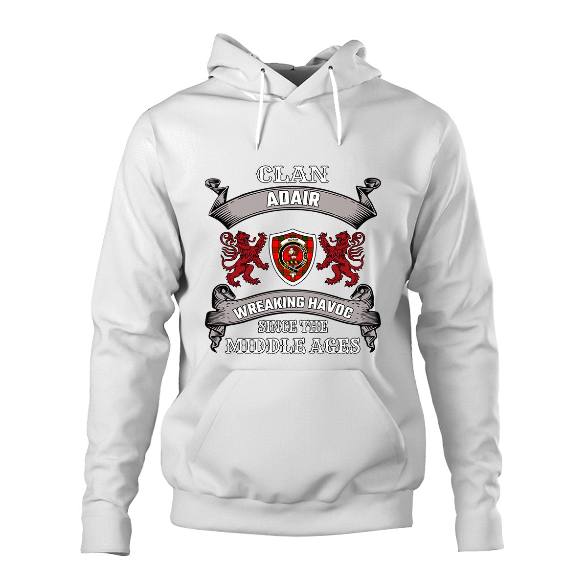 Adair Family Tartan - 2D Unisex Hoodie