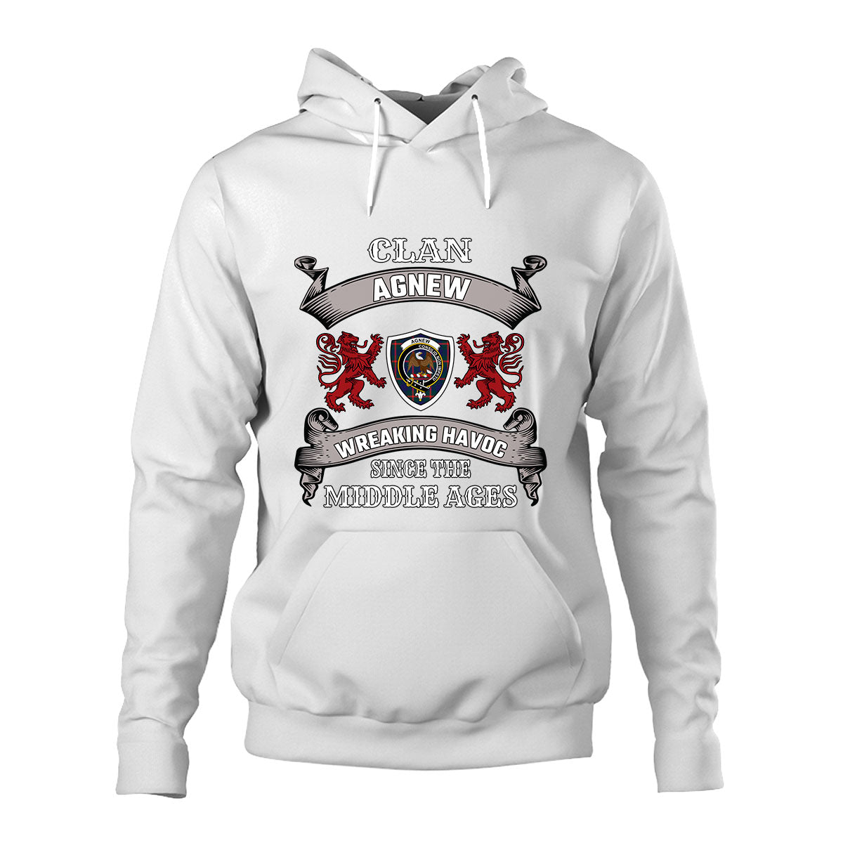 Agnew Family Tartan - 2D Unisex Hoodie