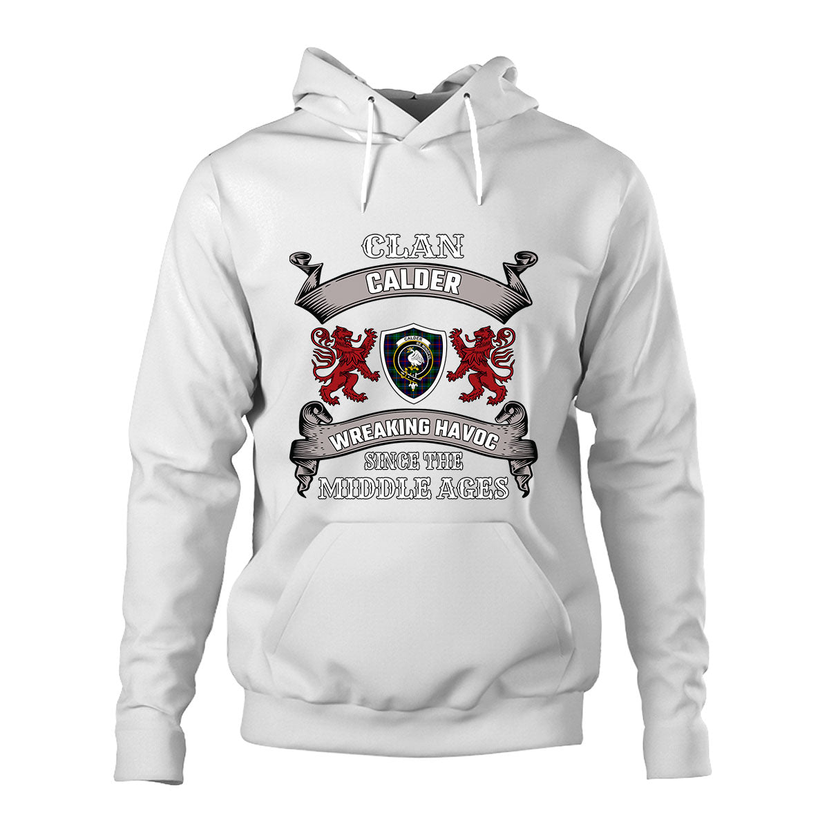 Calder Family Tartan - 2D Unisex Hoodie