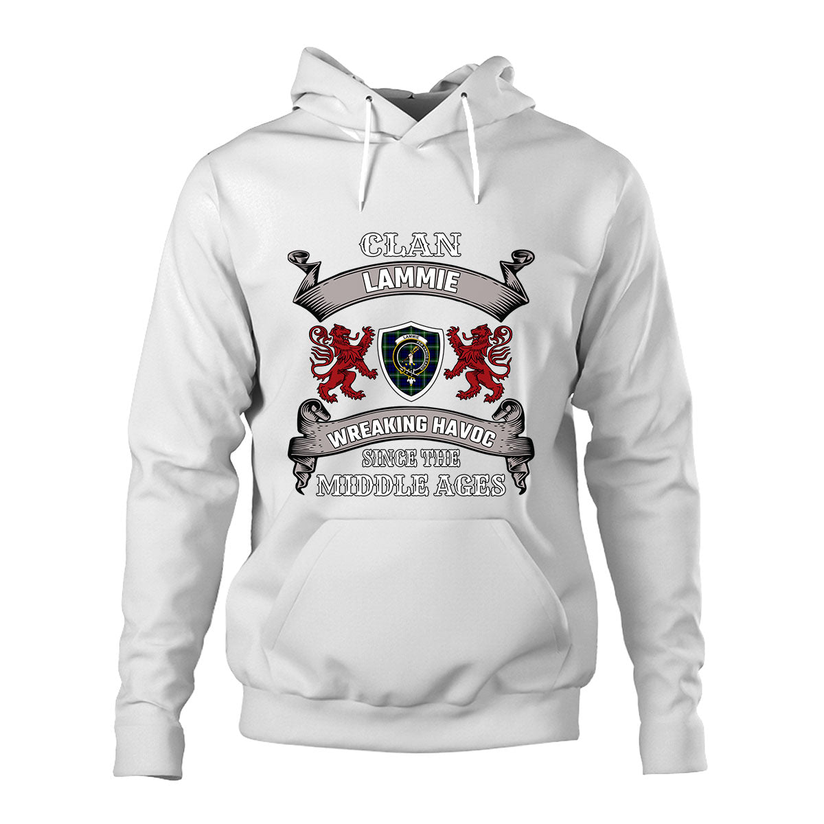 Lammie Family Tartan - 2D Unisex Hoodie