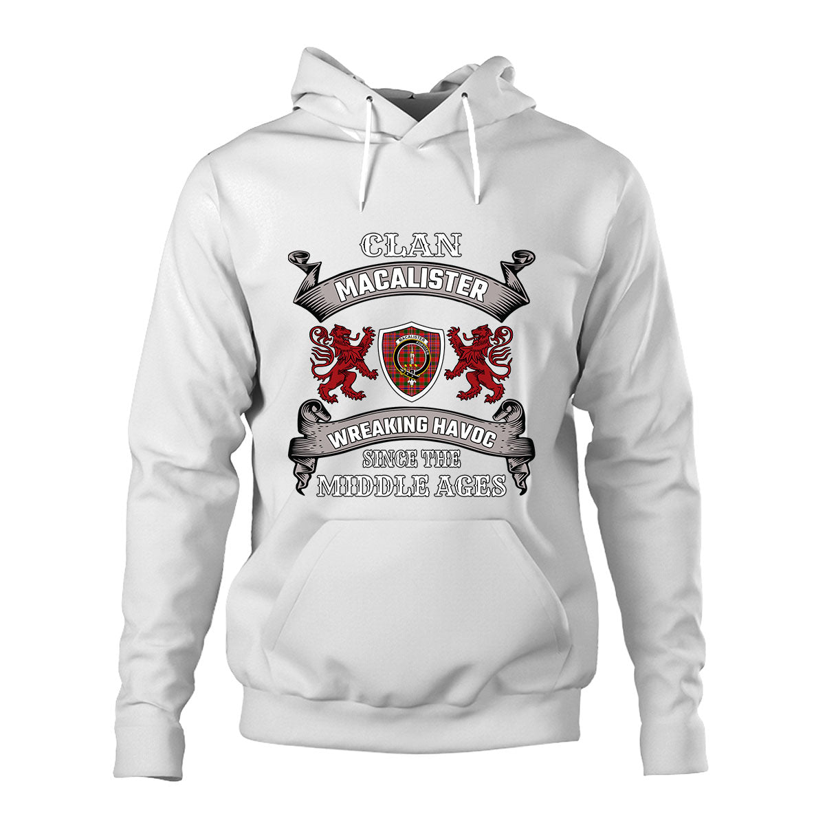 MacAlister Family Tartan - 2D Unisex Hoodie