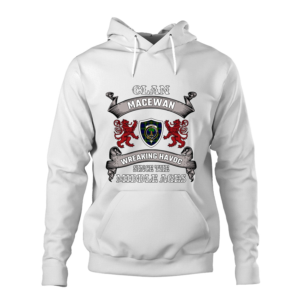 MacEwan Family Tartan - 2D Unisex Hoodie