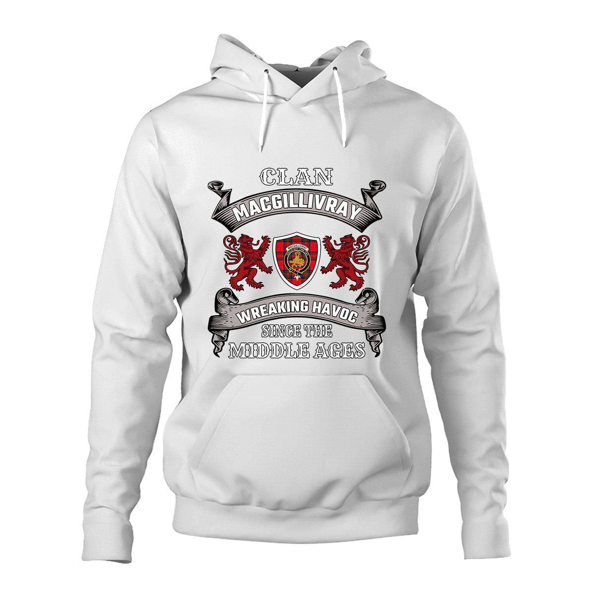 MacGillivray Family Tartan - 2D Unisex Hoodie