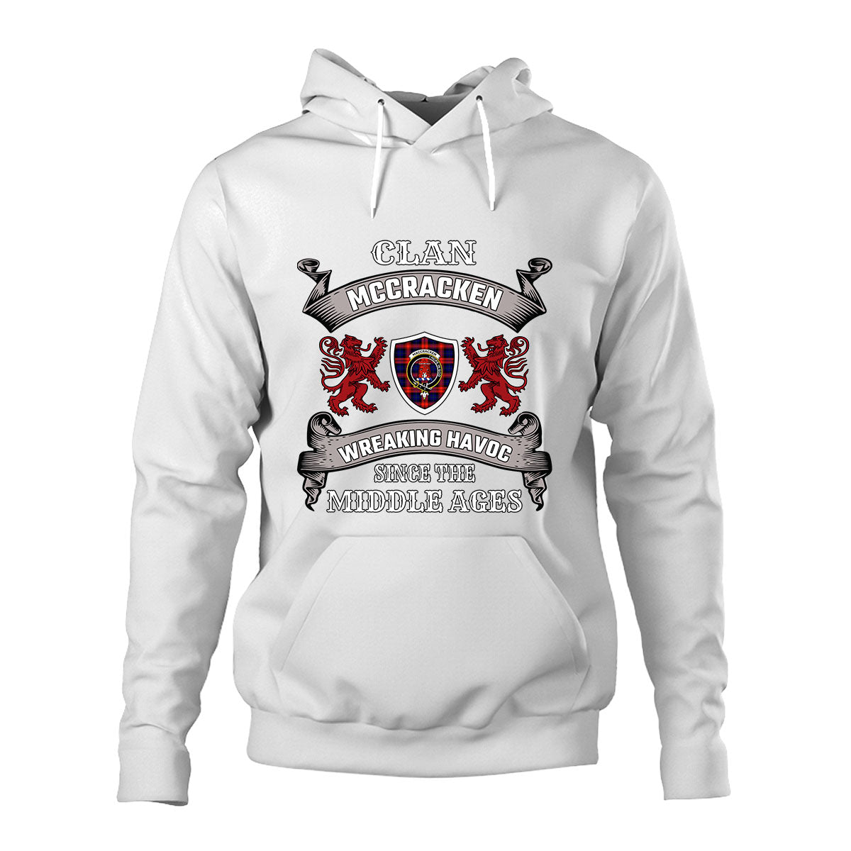 McCracken Family Tartan - 2D Unisex Hoodie